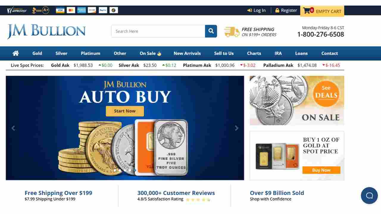 Why JM Bullion is your best Bet for Precious Metals Investment